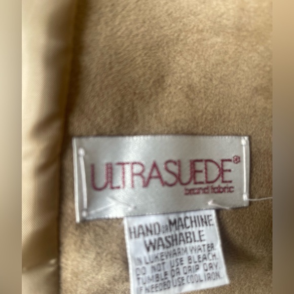 Vintage Womens Adolph Schuman for Lilli Ann Tan Ultra Suede 3 Pc Suit Sz L/XL - Picture 4 of 8